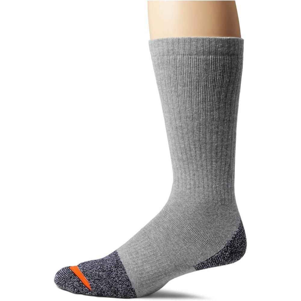 image:imageMerrell Unisex Adult Mens and Womens Cotton Safety Work Crew Socks  2 Pairs  Breathable Blister PreventionGray