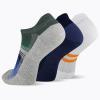 image:imageMerrell Unisex Adult Cushioned Low Cut Tab Socks 3PairBlue Stripe Assorted