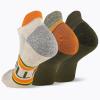 image:imageMerrell Unisex Adult Cushioned Low Cut Tab Socks 3PairOrange Assorted