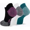 image:imageMerrell Unisex Adult Cushioned Low Cut Tab Socks 3PairPink Assorted