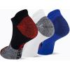 image:imageMerrell Unisex Adult Cushioned Low Cut Tab Socks 3PairRed Assorted
