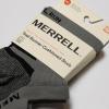 image:imageMerrell Unisex Adult Mens and Womens Trail Running Cushioned Socks  Antislip Heel amp Arch CompressionLow Cut Tab  GrayBlack