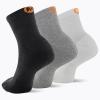 image:imageMerrell unisexadult Mens and Womens Cushioned Cotton Ankle Socks  3 amp 6 Pairs  Breathable Mesh Comfort ZonesBlackWhiteGray