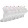 image:imageMerrell unisexadult Mens and Womens Cushioned Cotton Ankle Socks  3 amp 6 Pairs  Breathable Mesh Comfort ZonesWhite 6 Pairs