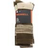image:imageMerrell unisexadult Mens and Womens Cushioned Midweight Crew Socks  4 8 12 Pairs  Moisture WickingBrown 4 Pairs