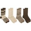 image:imageMerrell unisexadult Mens and Womens Cushioned Midweight Crew Socks  4 8 12 Pairs  Moisture WickingBrown 4 Pairs