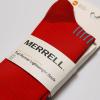 image:imageMerrell unisexadult Mens and Womens Trail Running Lightweight Socks  Antislip Heel and Breathable MeshMid Crew  Red