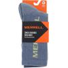 image:imageMerrell unisexadult Mens and Womens Zoned Cushioned Wool Hiking Crew Socks  Breathable Arch SupportBlue Logo