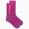 image:imageMerrell unisexadult Mens and Womens Zoned Cushioned Wool Hiking Crew Socks  Breathable Arch SupportPink