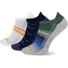 image:imageMerrell Unisex Adult Cushioned Low Cut Tab Socks 3PairBlue Stripe Assorted
