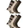 image:imageMerrell unisexadult Mens and Womens Cushioned Midweight Crew Socks  4 8 12 Pairs  Moisture WickingBrown 8 Pairs