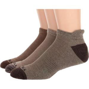 image:imageMerrell Unisex Adult Mens And Womens Wool Everyday  3 Pair Pack Cushioned Hiking Socks Low Cut Tab  Olive Assorted MediumLarge US