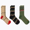 image:imageMerrell Unisex Adult Hiking Crew Socks 3PairsKhaki Assorted 3 Pairs