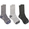 image:imageMerrell Unisex Adult Mens and Womens Wool Everyday Hiking Crew Socks  3 amp 6 Pairs  Cushioned Moisture WickingCharcoal Black