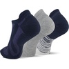 image:imageMerrell Mens and Womens Wool Everyday Hiking Socks  3 Pair Pack  Cushion Arch Support amp Moisture WickingNavy Assorted