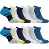 image:imageMerrell Mens and Womens Wool Everyday Hiking Socks  3 Pair Pack  Cushion Arch Support amp Moisture WickingBlue Assorted 12 Pairs