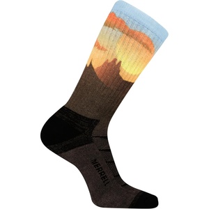 image:imageMerrell Mens and Womens MOAB Hiking Midweight Cushion Socks  Unisex Coolmax Moisture Management and Arch SupportCrew  Anniversary Brown