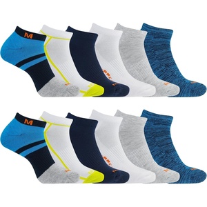 image:imageMerrell Mens and Womens Wool Everyday Hiking Socks  3 Pair Pack  Cushion Arch Support amp Moisture WickingBlue Assorted 12 Pairs